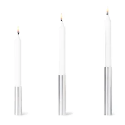 Kunstindustrien - Box 3 Slim Light lysetage Rustfrit stål - Højde 10 cm, 14 cm ,17 cm