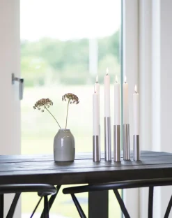 Kunstindustrien - Box 3 Slim Light lysetage Rustfrit stål - Højde 10 cm, 14 cm ,17 cm