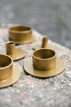 Kunstindustrien - Circle lysestage Ø5 cm - Guld