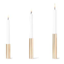Kunstindustrien - Slim Light Lysetage messing - Højde 17 cm