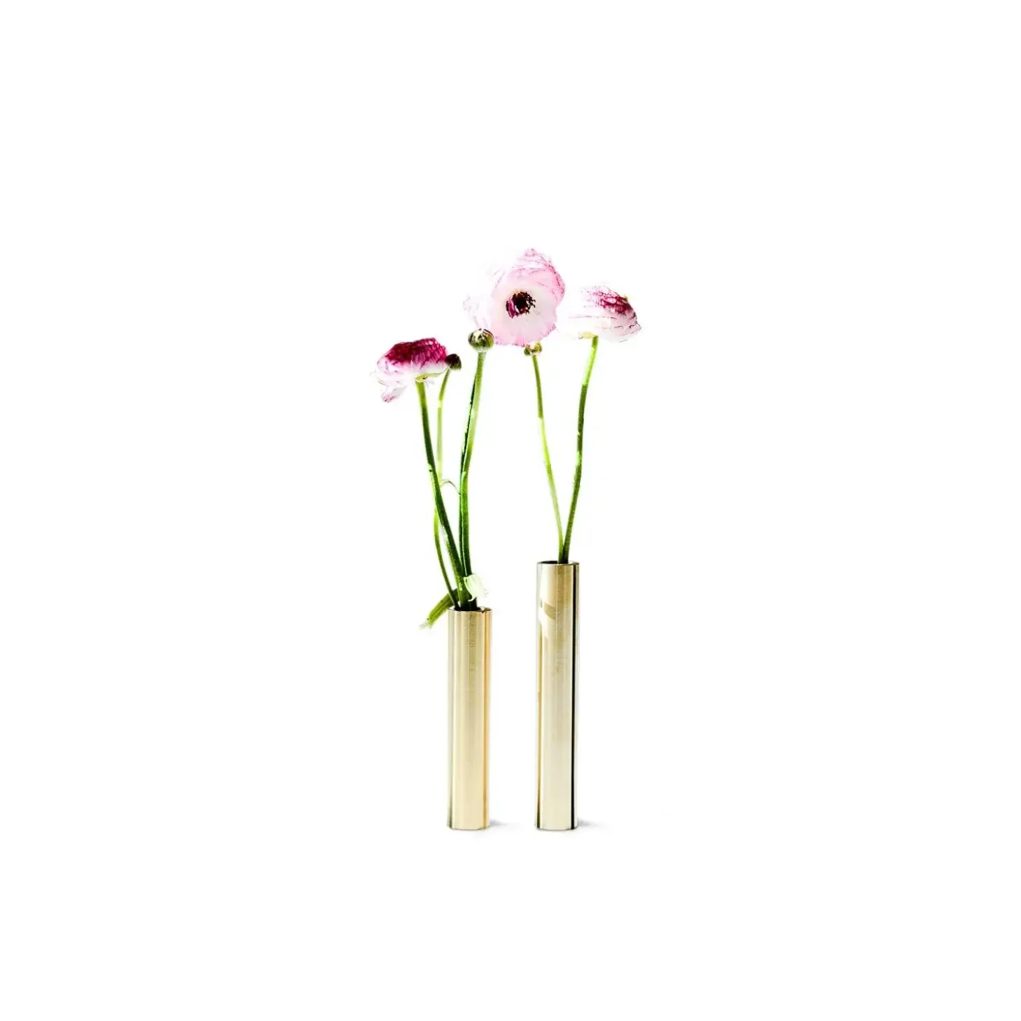 Kunstindustrien - Slim Vase - Messing - Højde 17 cm