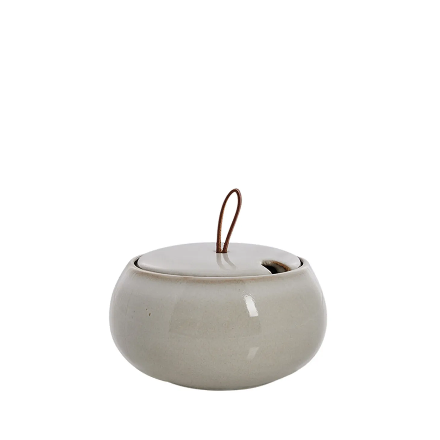 Lene Bjerre - Amera sukkerskål H7 cm. beige