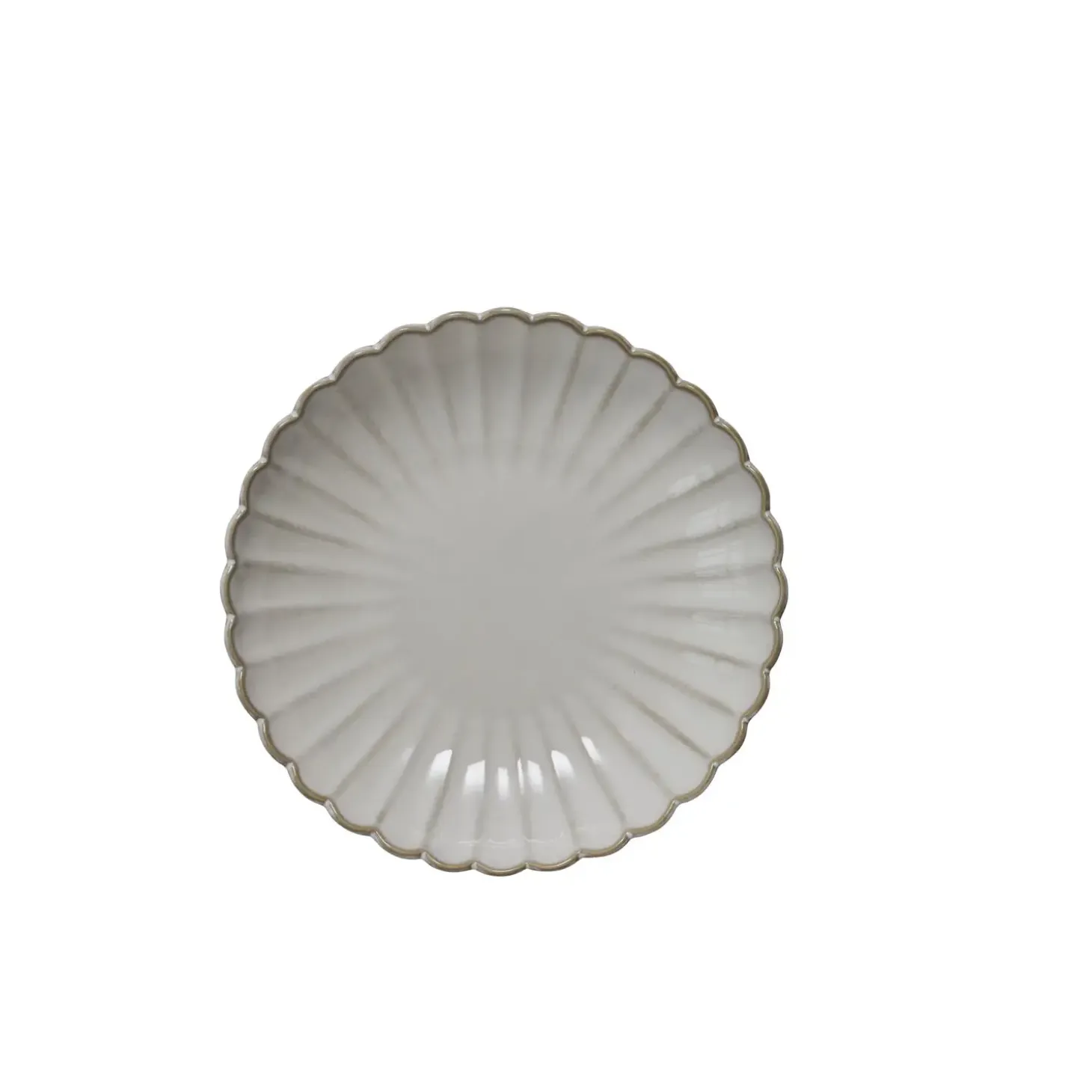 Lene Bjerre - Camille desserttallerken 19x19 cm. råhvid