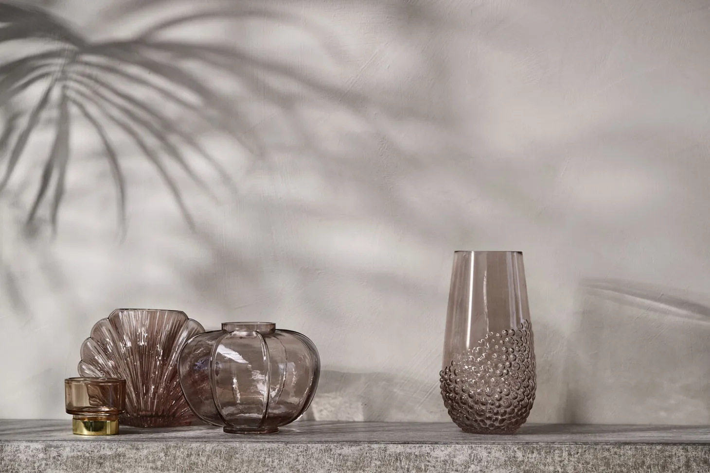 Lene Bjerre - Dornia vase H15 cm. mørkebrun