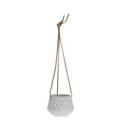 Lene Bjerre - Dotsie hængepotte Ø12cm hvid