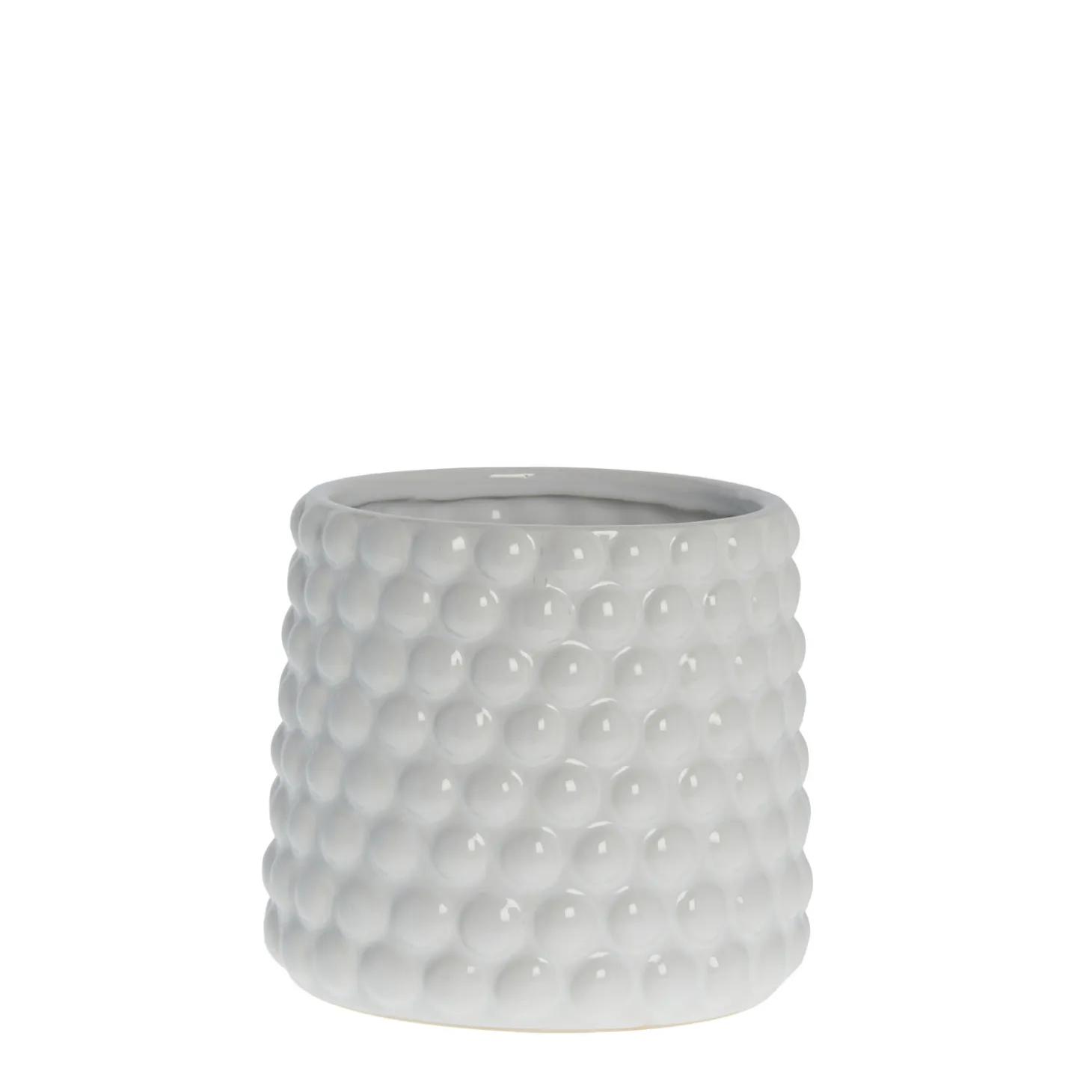 Lene Bjerre - Dotsie urtepotteskjuler Ø18cm hvid