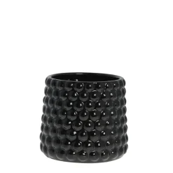 Lene Bjerre - Dotsie urtepotteskjuler Ø18cm sort
