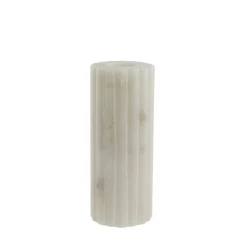 Lene Bjerre - Eliana lysestage 12,5cm. hvid marmor