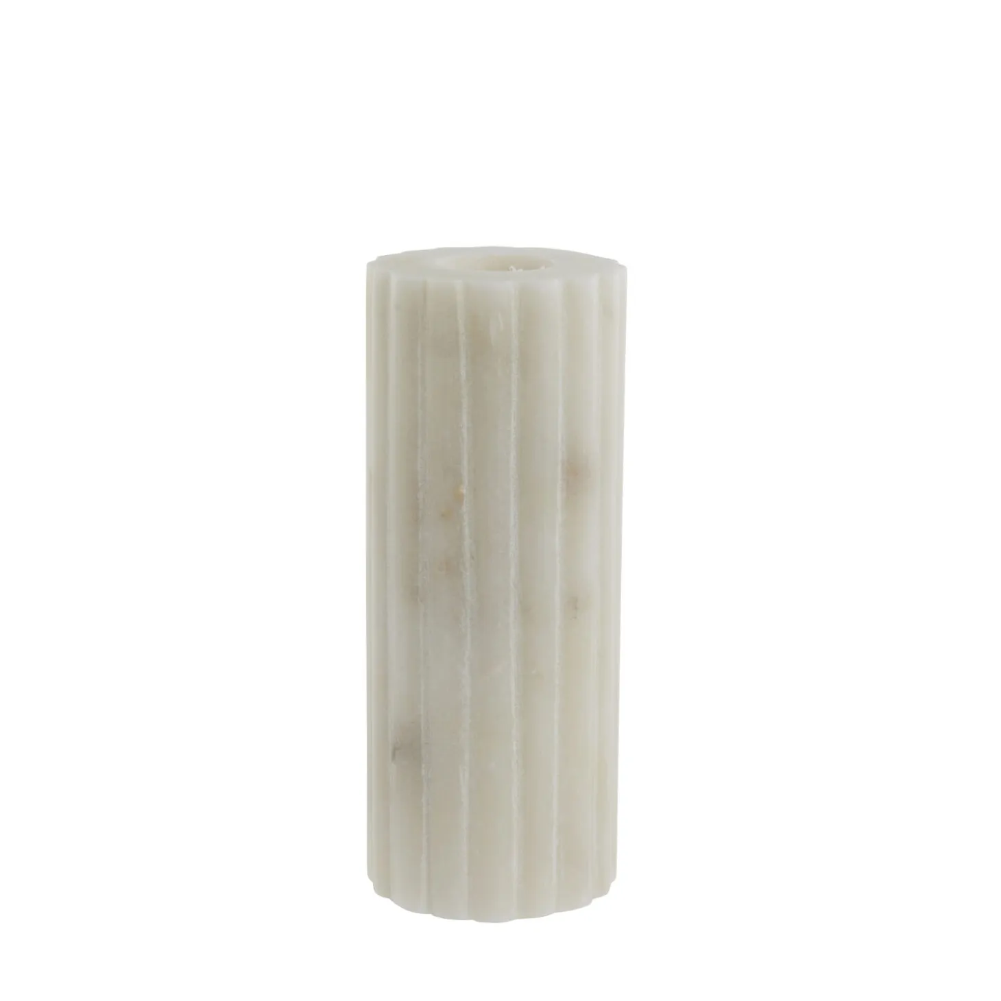 Lene Bjerre - Eliana lysestage 12,5cm. hvid marmor