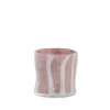 Lene Bjerre - Marelle vase/fyrfadsstage i glas 10 cm. lyserød