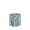 Lene Bjerre - Marelle vase/fyrfadsstage i glas 10 cm. lyseblå