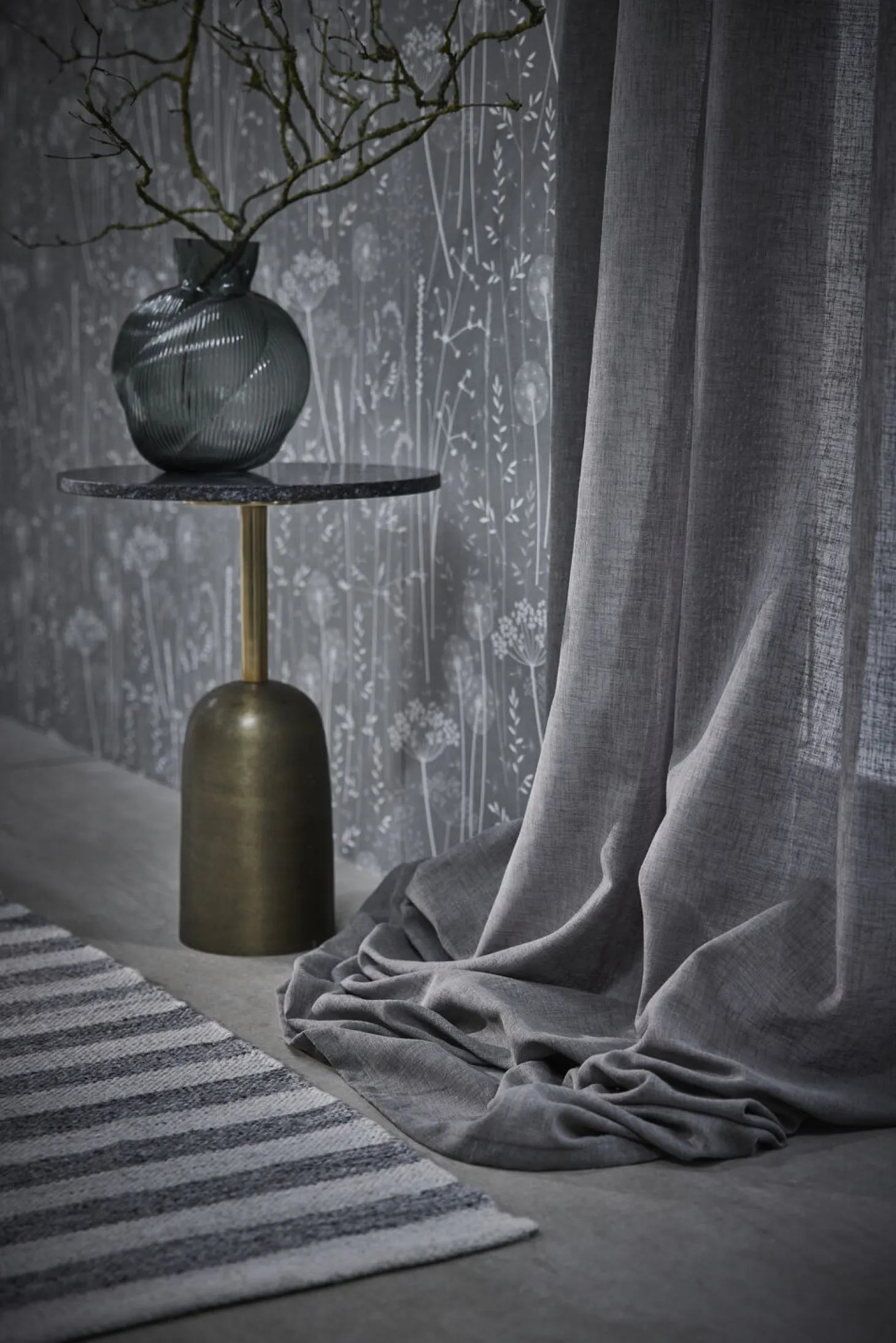 Lene Bjerre - Petrine gardinfag 250cm140 cm. mørkegrå