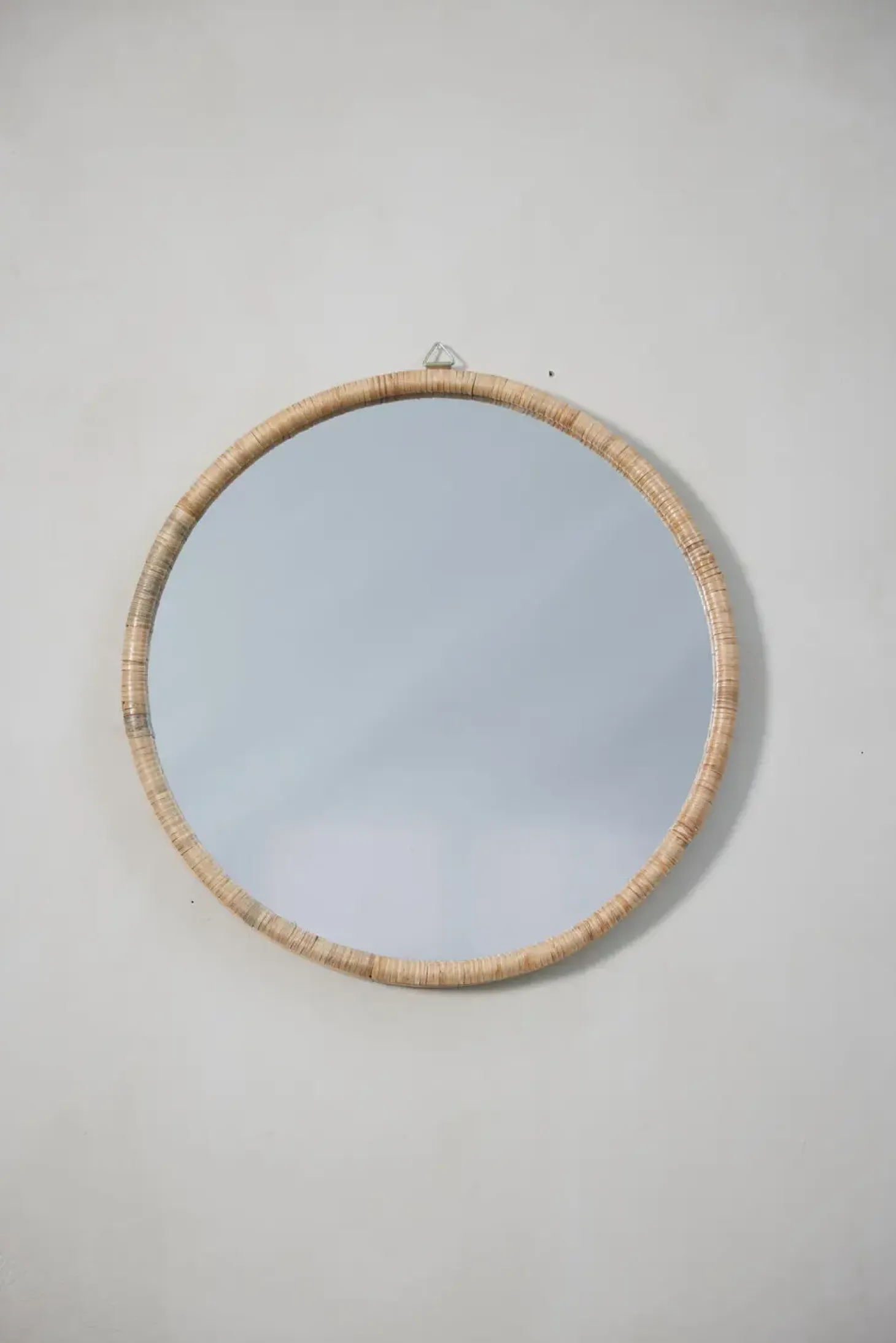 Lene Bjerre - Riselle rundt spejl Ø60 cm. natur