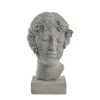 Lene Bjerre - Sielle figur kvinde m. blomster 31 cm. grå