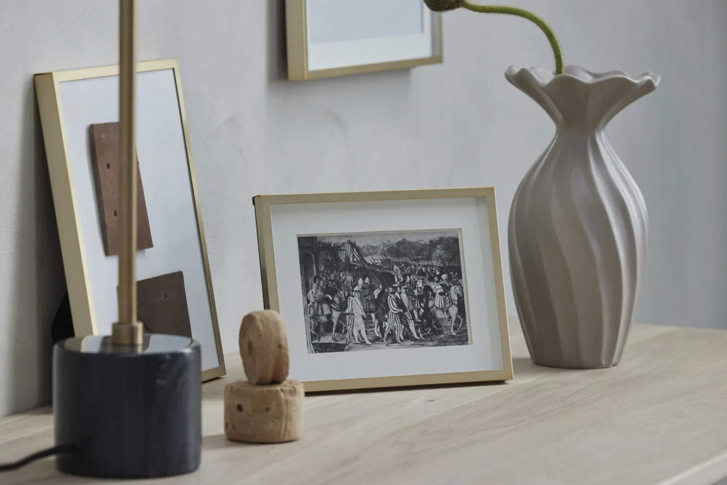 Lene Bjerre - Sofillia bordlampe H53 cm. sort marmor