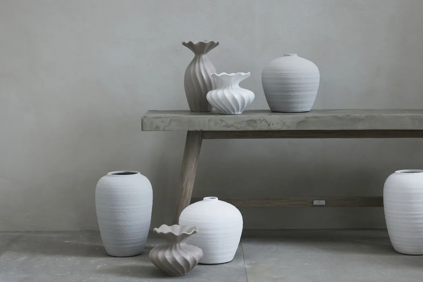 Lene Bjerre - Susille vase H14 cm. hvid