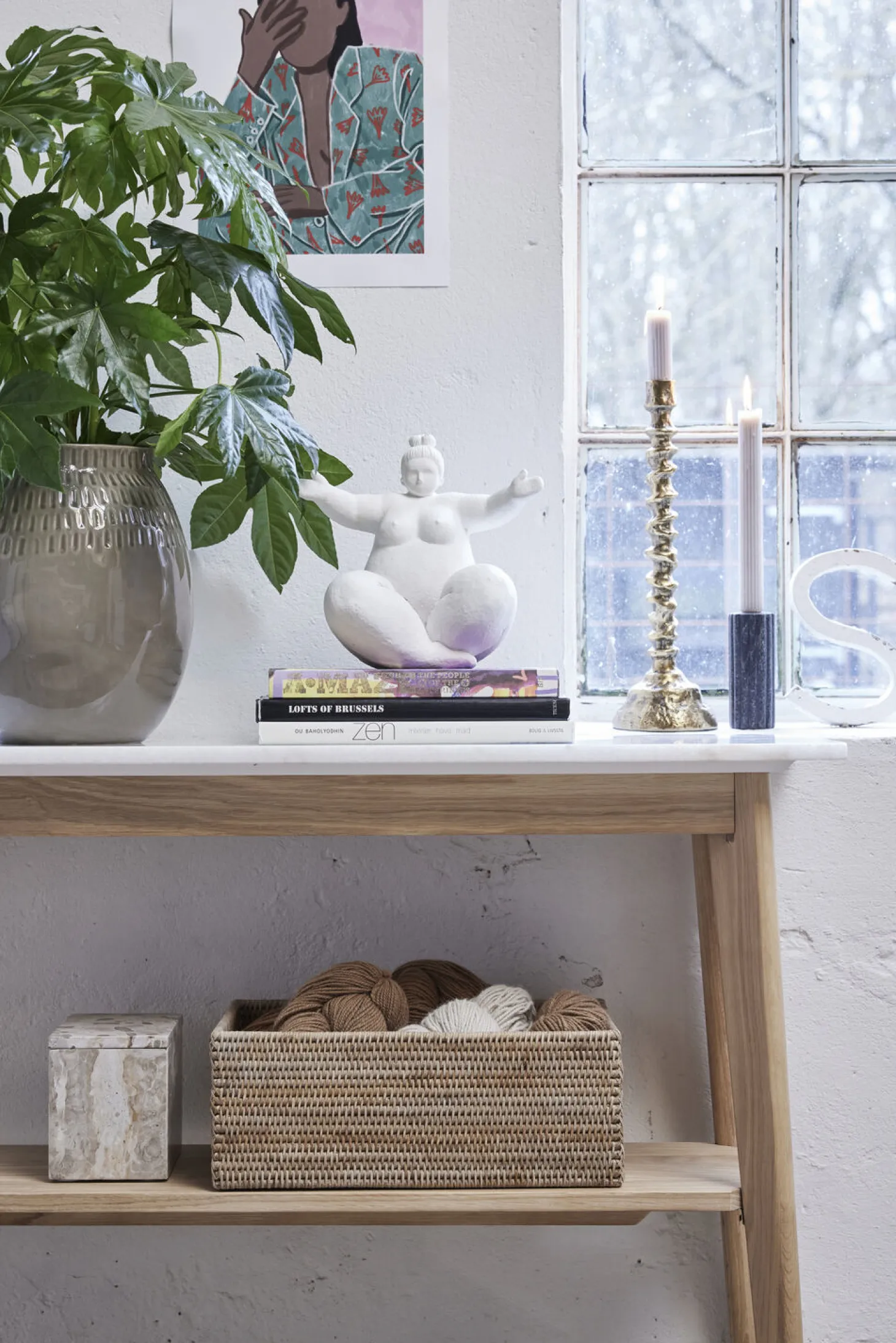 Lene Bjerre - Talia vase sand D26 H29,5