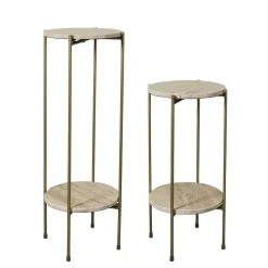 Lene Bjerre - Traville piedestaler 2 stk.marmor