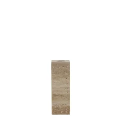 Lene Bjerre - Travina lysestage 11,5 cm. sand marmor