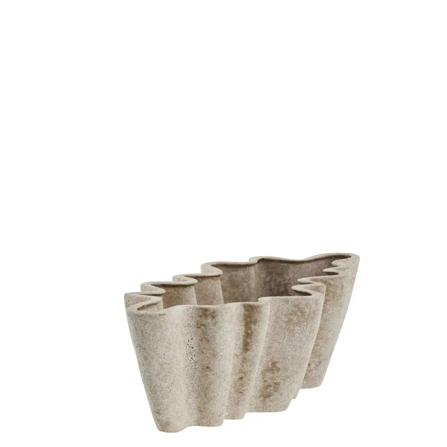 Lene Bjerre - Valina skjuler i stentøj 13,5x21 cm. sand