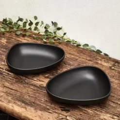 LindDNA - Curve Dyb tallerken - Deep Plate - 1 stk. - Sort