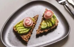 LindDNA - Curve Tallerken - Lunch Plate - 2 stk. - Sort