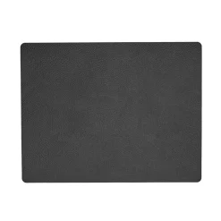 LindDNA - Dækkeserviet - Table mat square - Hippo Black Antracite 35x45 cm