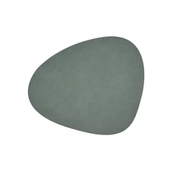 LindDNA - Dækkeserviet - Table mat curve - Hippo Pastel Green - 24x28 cm