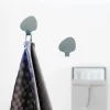 LindDNA - Knager Curve hook (2 stk.) Nupo metallic / Alu metallic (medium)