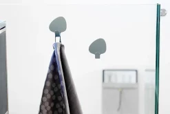 LindDNA - Knager Curve hook (2 stk.) Nupo metallic / Alu metallic (medium)