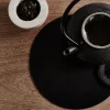 LindDNA - Rund bordskåner - Hot Mat Circle - Ø24 cm - black/bull