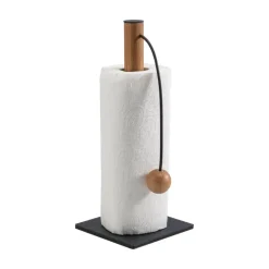 Linddna - String Roll Holder - køkkenrulleholder - HIPPO black/OAK nature