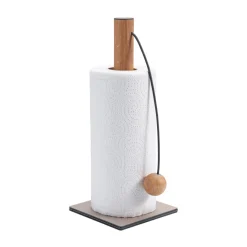 Linddna - String Roll Holder - køkkenrulleholder - bull warm grey/OAK nature