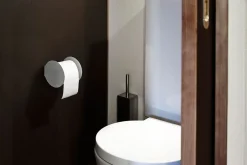 LindDNA - Toiletrulleholder - Nupo Black/ Alu Black