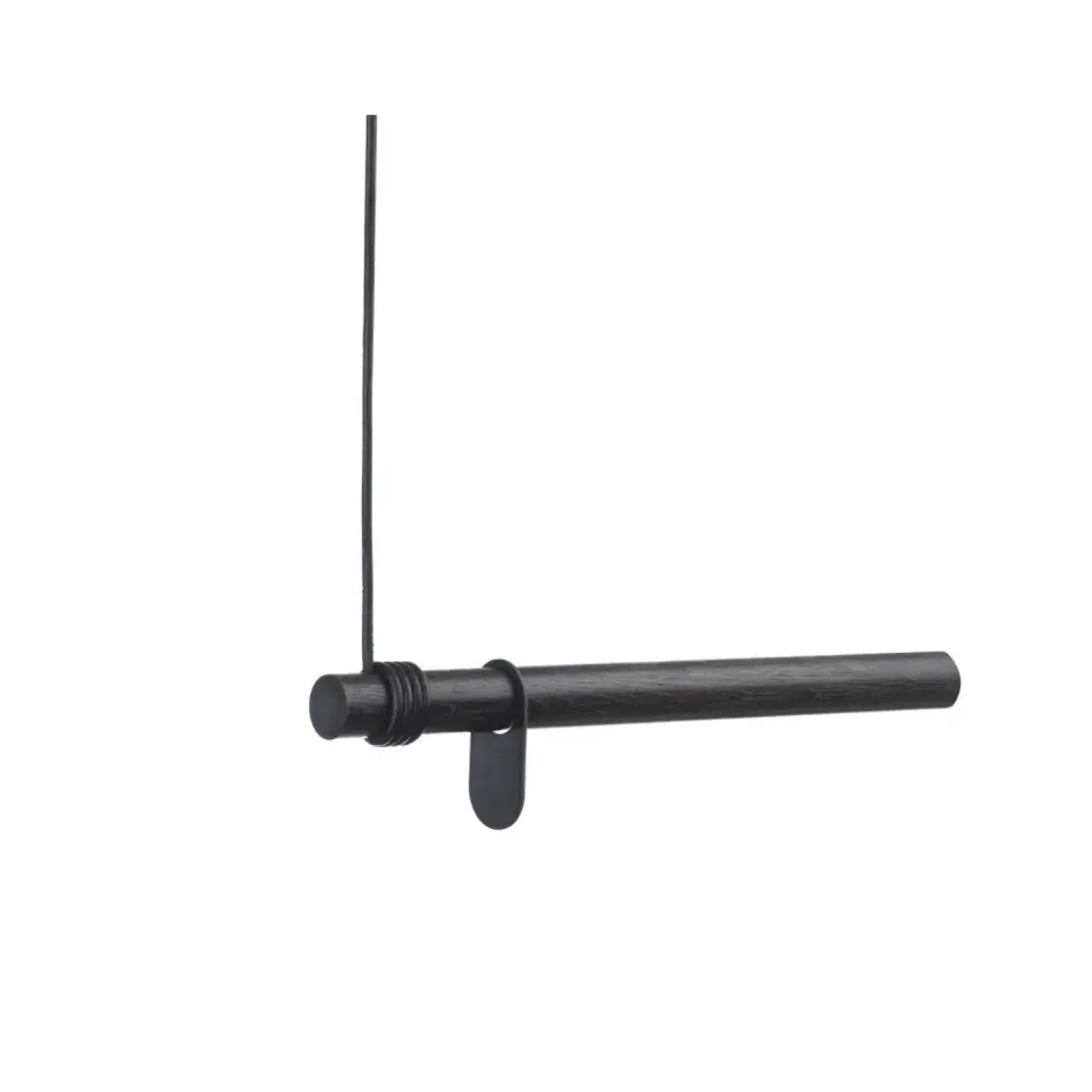 LindDNA bøjlestang - Wall swing 50 cm - Sort med sort læderstrop