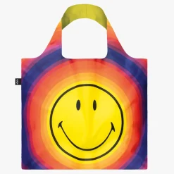 LOQI - Indkøbsnet - Smiley Rainbow Capsule