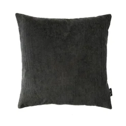 Louise Smærup - Pude, fløjl u. strop - Dark Grey (50x50 cm.)