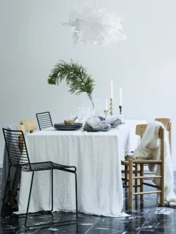 Lovely Linen - Dug - Lovely - Off White/Hvid - 145x250 cm