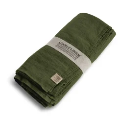 Lovely Linen - Dug - Lovely - Jeep/Grøn - 145x250 cm