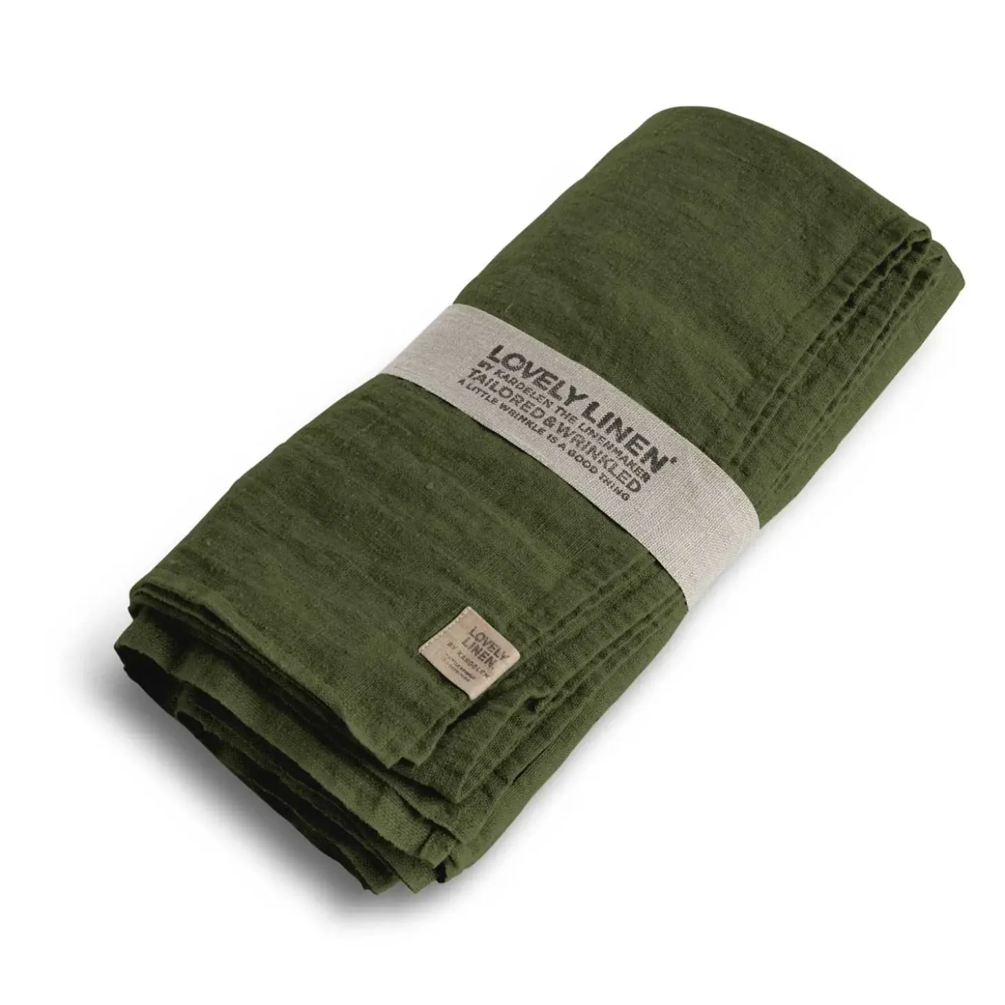 Lovely Linen - Dug - Lovely - Jeep/Grøn - 145x250 cm