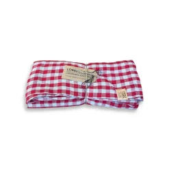 Lovely Linen - Dug - Misty - Square - Real Red / Rød - 145x300 cm