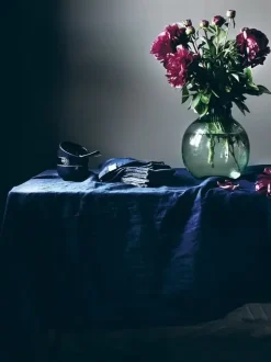 Lovely Linen - Dug - Mørkeblå - Midnight Blue - 145x300 cm