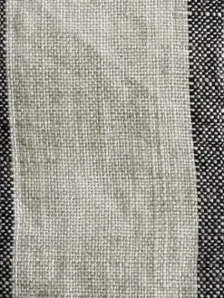 Lovely Linen - Misty Dug - Stripe Black/Sort Stribet - 145x300 cm