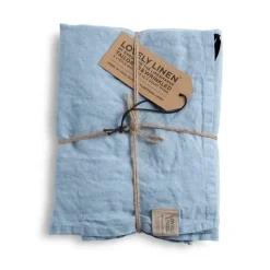 Lovely Linen - Misty Viskestykke - Sky blue