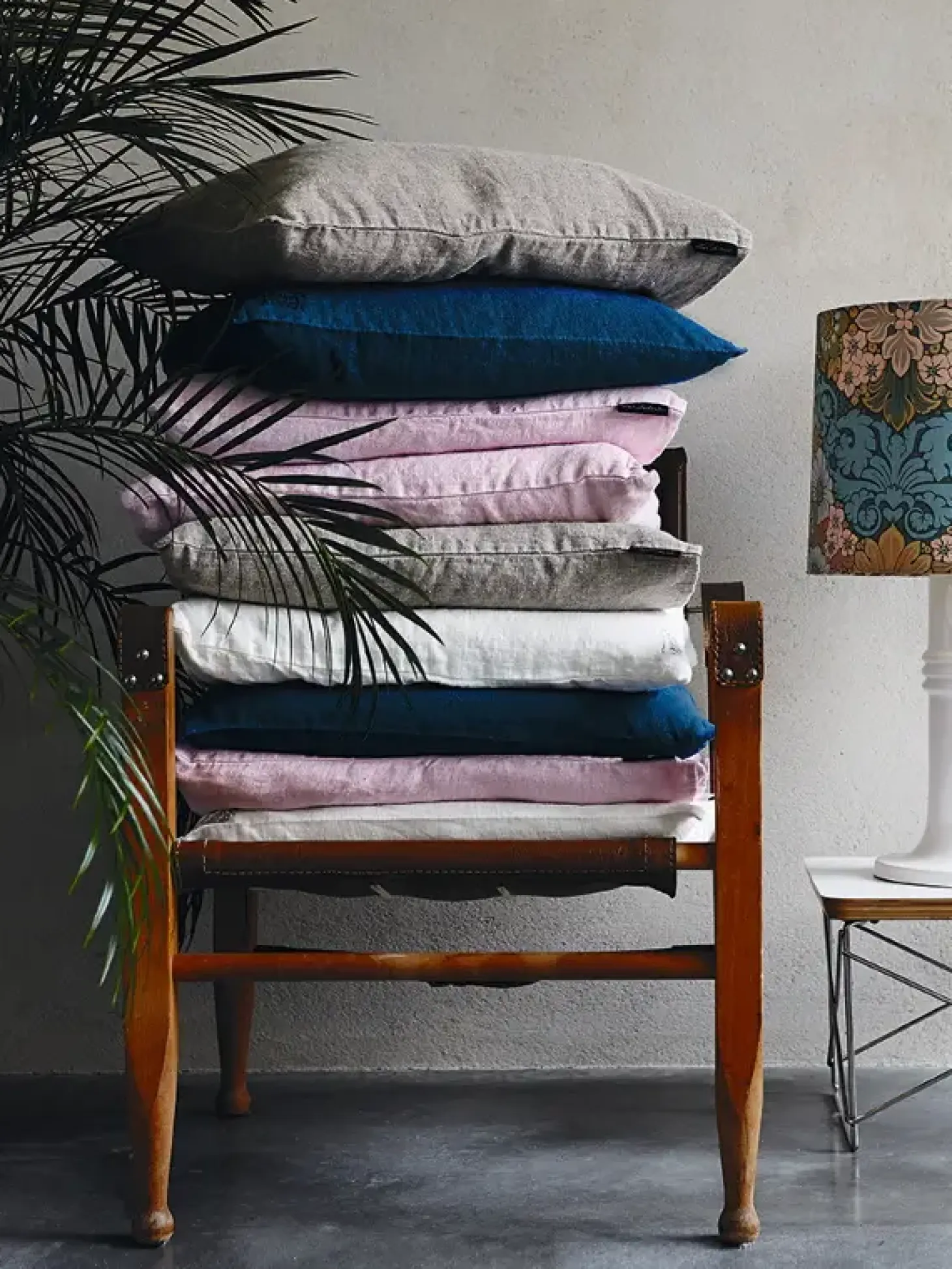 Lovely Linen - Pudebetræk - 40 x 70 - Dark grey