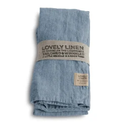 Lovely Linen - Stofserviet - Dusty Blue - 45x45 cm
