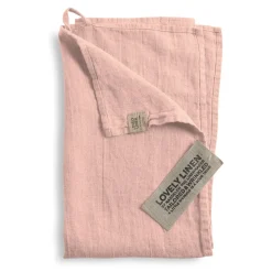 Lovely Linen - Viskestykke - Litchi - Rosa