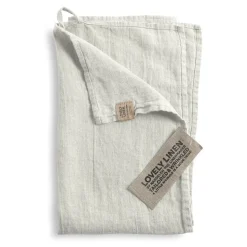 Lovely Linen - Viskestykke - Light Grey/lysegrå