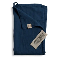 Lovely Linen - Viskestykke - Midnight Blue/Mørkeblå
