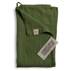 Lovely Linen - Viskestykke - Jeep Green/Grøn